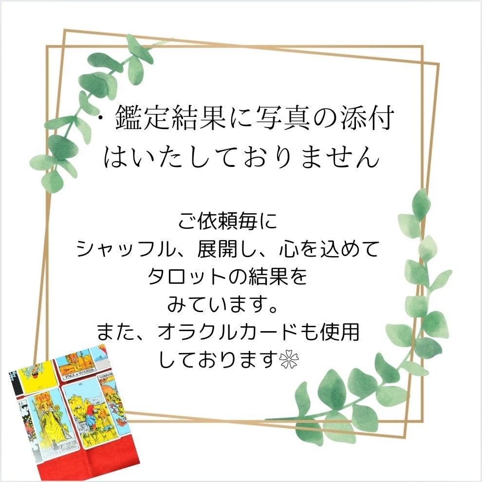 オタク占い師が寄り添います❀恋愛、お仕事占います 片想い/転職/あの人の気持ち/婚期など◇占い初心者も歓迎 イメージ6