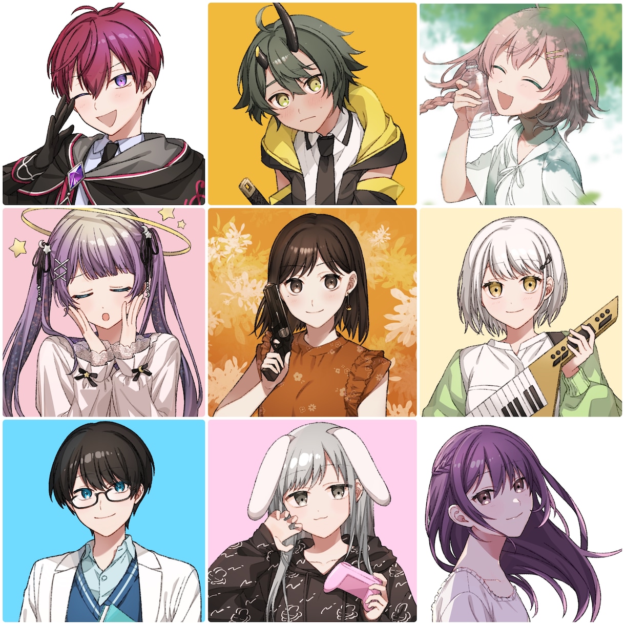 人物イラスト制作いたします ✳︎アイコン、立ち絵、キャラクターデザインなどに✳︎ イメージ7