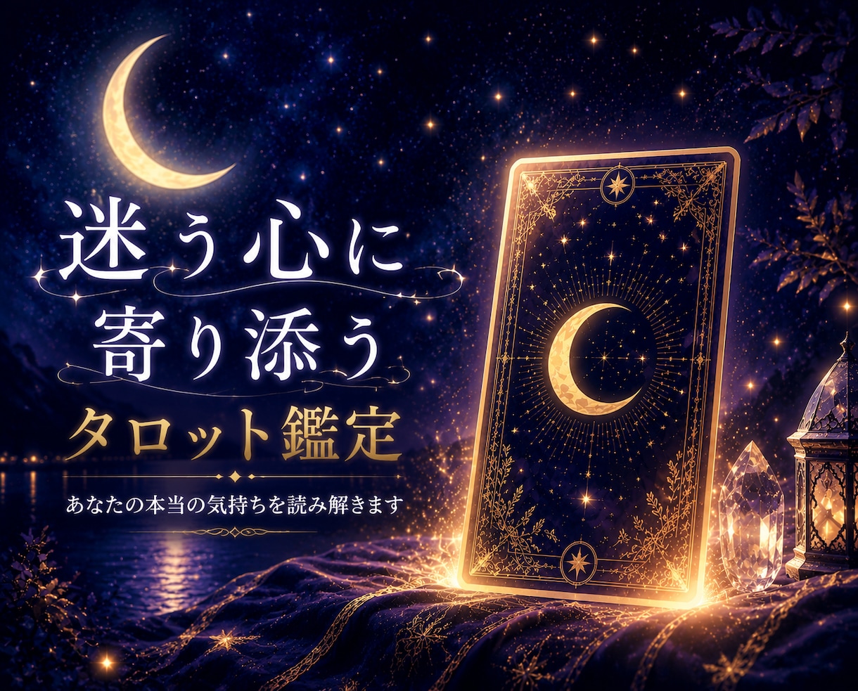 迷う心に寄り添うタロット鑑定｜心の声を読み解きます 迷いや不安を整理し、前へ進むヒントを届けます イメージ1