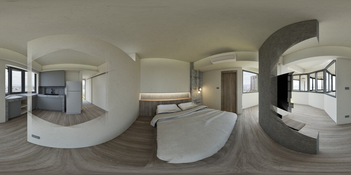 建築パノラマVR360°ラフモデルを作ります 計画初期段階やイメージの確認用のラフモデル作成。 イメージ3