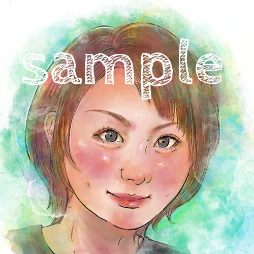 カラフルな似顔絵アイコン描きます SNSに！色あざやかなアイコン作成します！ イメージ4