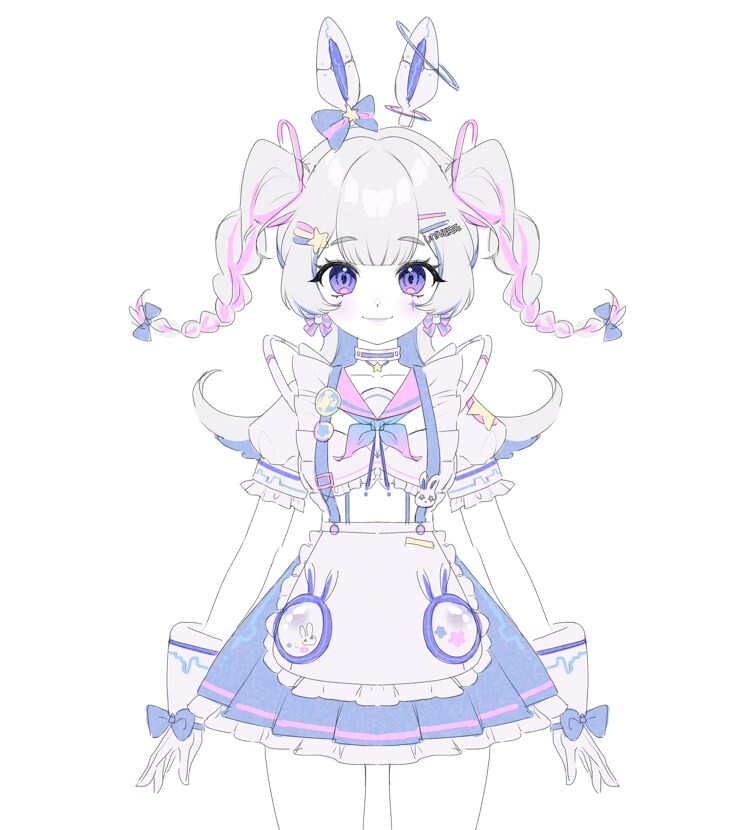 宇宙メイド少女モデル販売ます 宇宙メイドコンセプトの少女モデルを販売します イメージ1