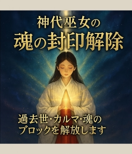 神代巫女が導く 過去世の影響と魂の重さを整えます 過去世の影響を整え魂の重さをほどき本来の軽さへ導く調整 イメージ2