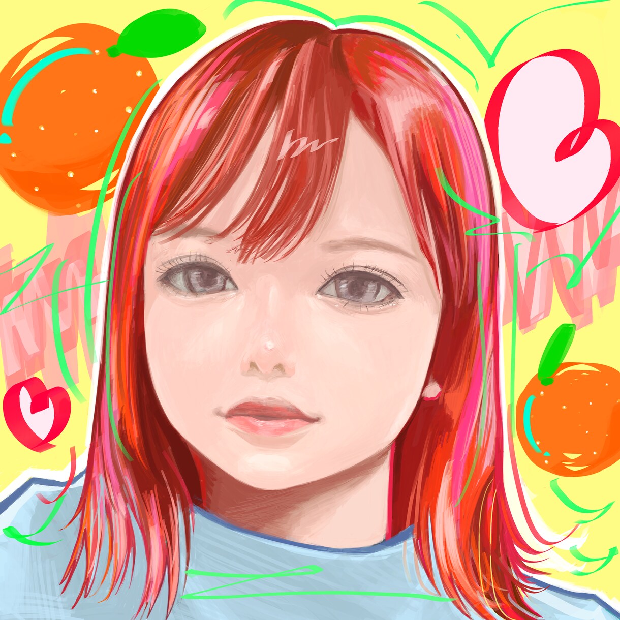 お写真からポップでカラフルな似顔絵描きます SNSアイコン/ビジネス用/チラシ/名刺/ブログなとに！ イメージ3