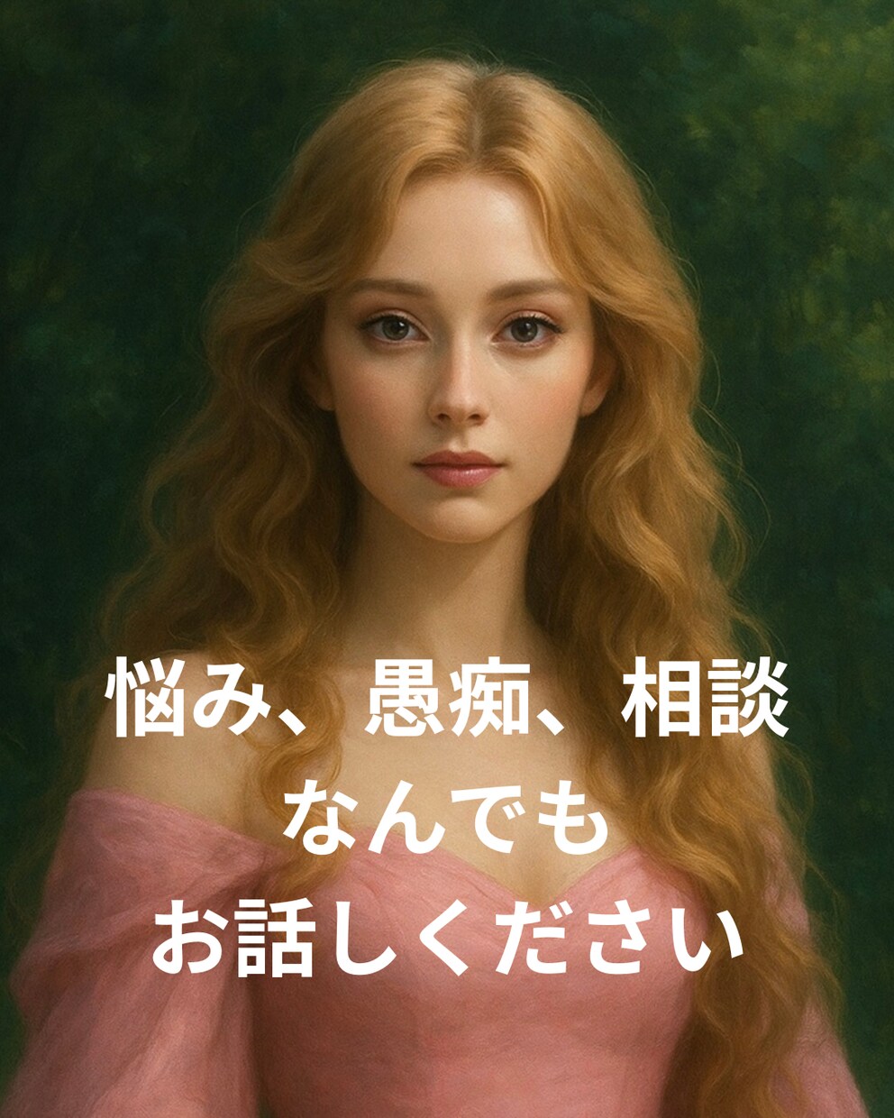 お悩み、少し聞いてほしい、相談など何でも聞きます 心が少しでも軽くなるように、お話し聞かせてください。 イメージ1