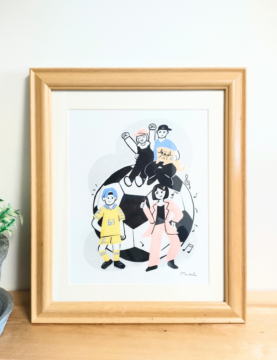 好きな物や背景のご希望ききます シンプルだけど似ていて可愛い似顔絵 イメージ1