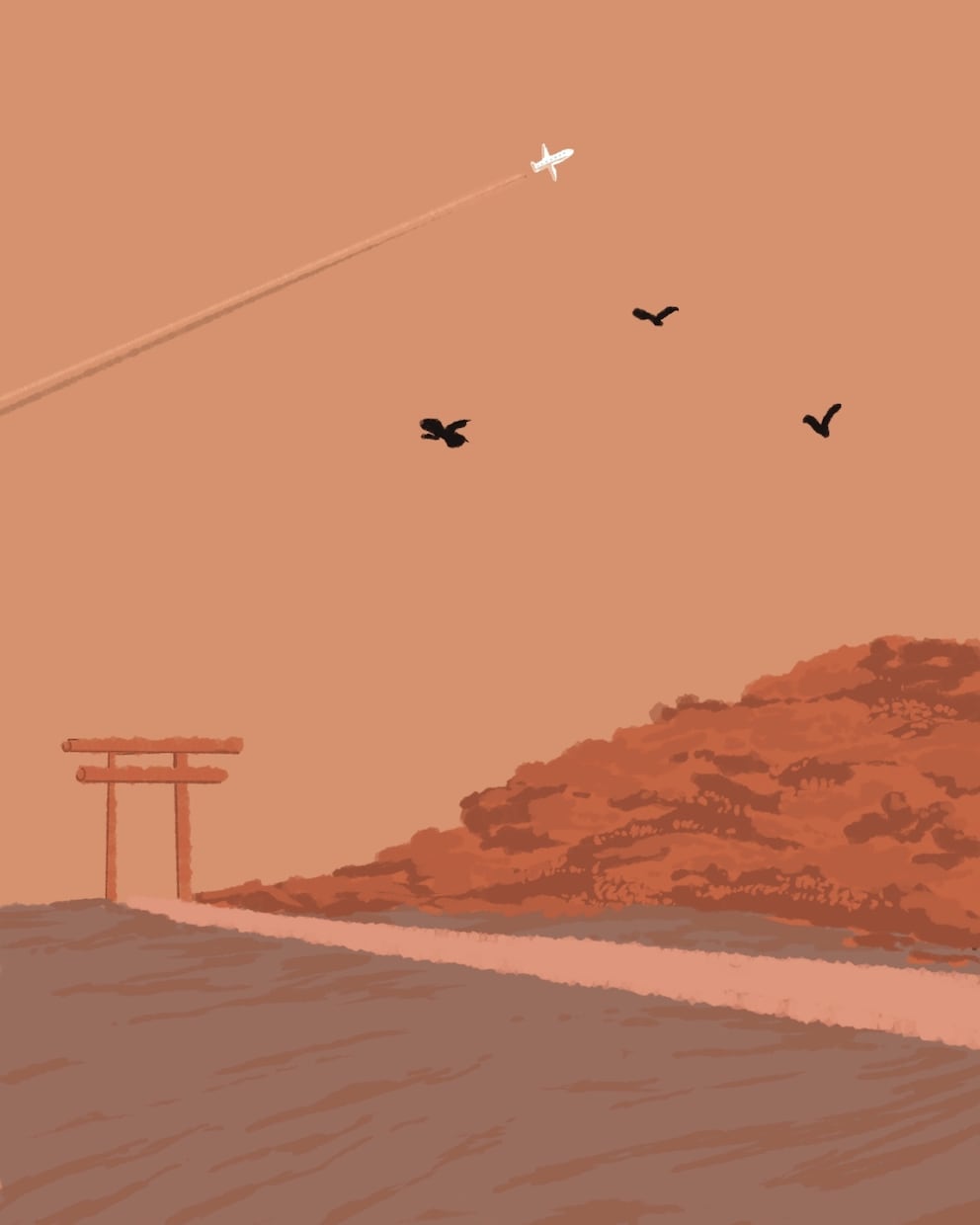 ゆるくやさしい風景イラストを制作します 旅・日常の風景をやさしい色合いで描きます イメージ4