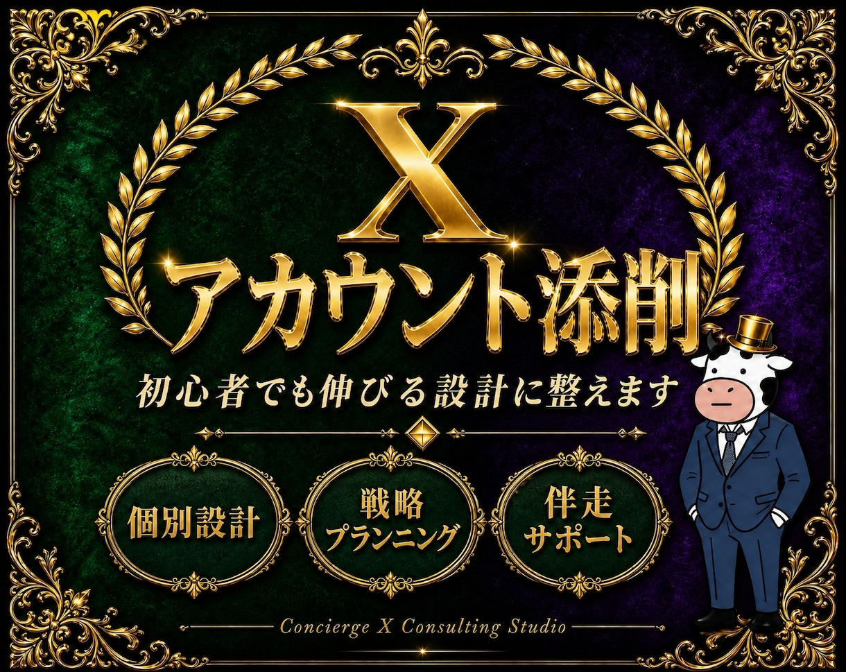 Xアカウント添削相談｜伸びるアカウントに整えます フォロワー3ヶ月で3000人増加実績あり イメージ1