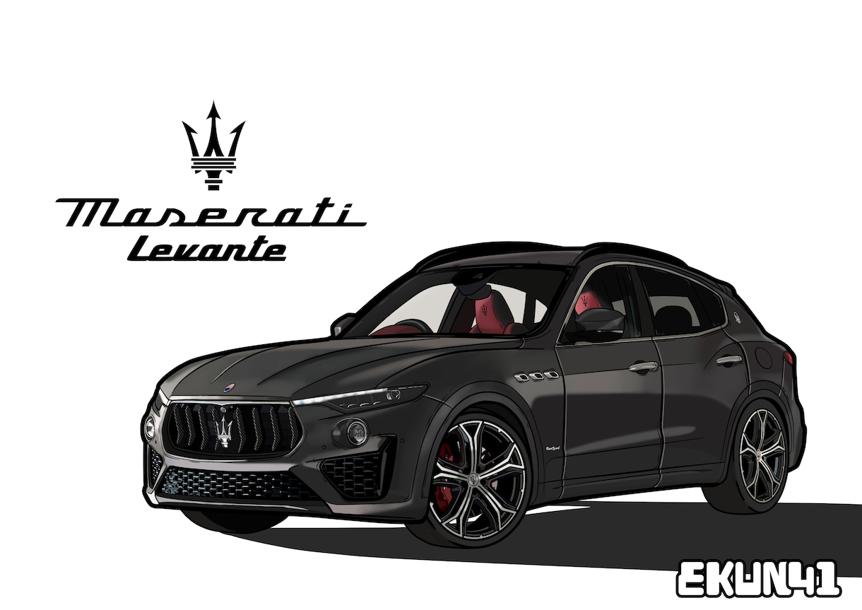あなたの愛車をイラスト化します こだわりプラン（内装やナンバープレートの再現はこちら） イメージ8