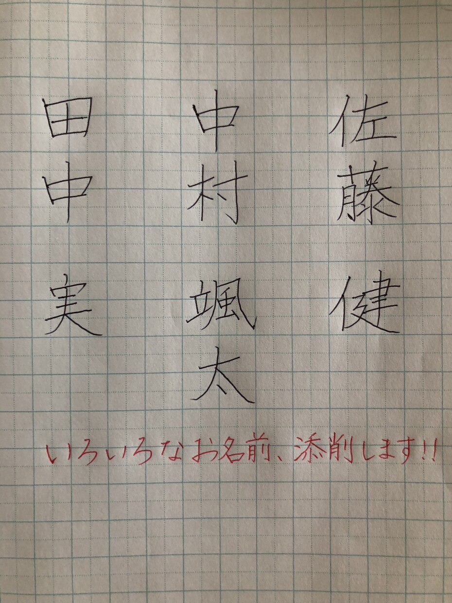 あなたのお名前、上手に書けるポイント教えます お名前、キレイに書けるポイントお教えします( ´ ▽ ` ) イメージ2