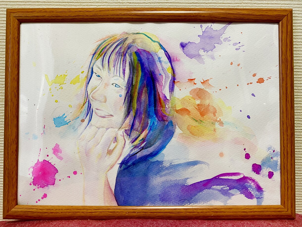 カラフルオシャレな似顔絵を描きます 水彩画似顔絵はココだけ！洒落たプレゼントにオススメ イメージ2