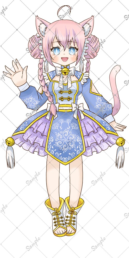猫耳中華キャラクターの魂募集します 完成品の立ち絵イラストを販売します イメージ2