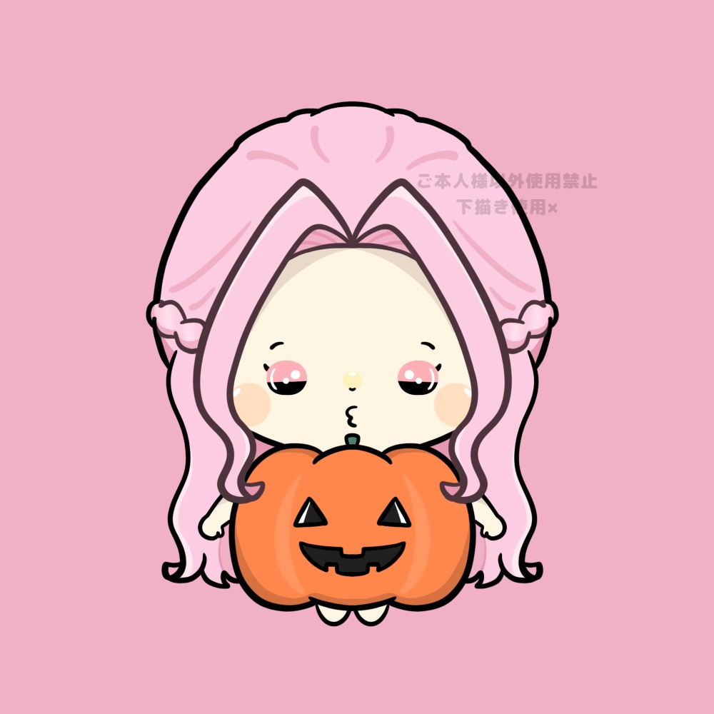 ハロウィン 量産描きます かぼちゃに入ってるイラスト描きます イメージ4