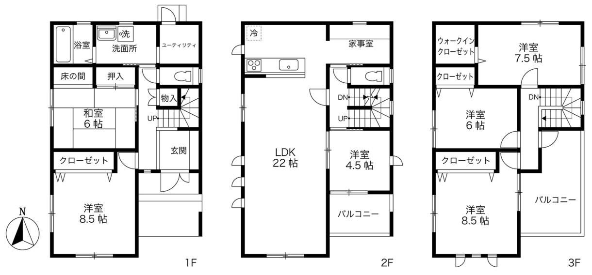 不動産物件の間取り図を作ります Illustratorできれいに作ります イメージ4