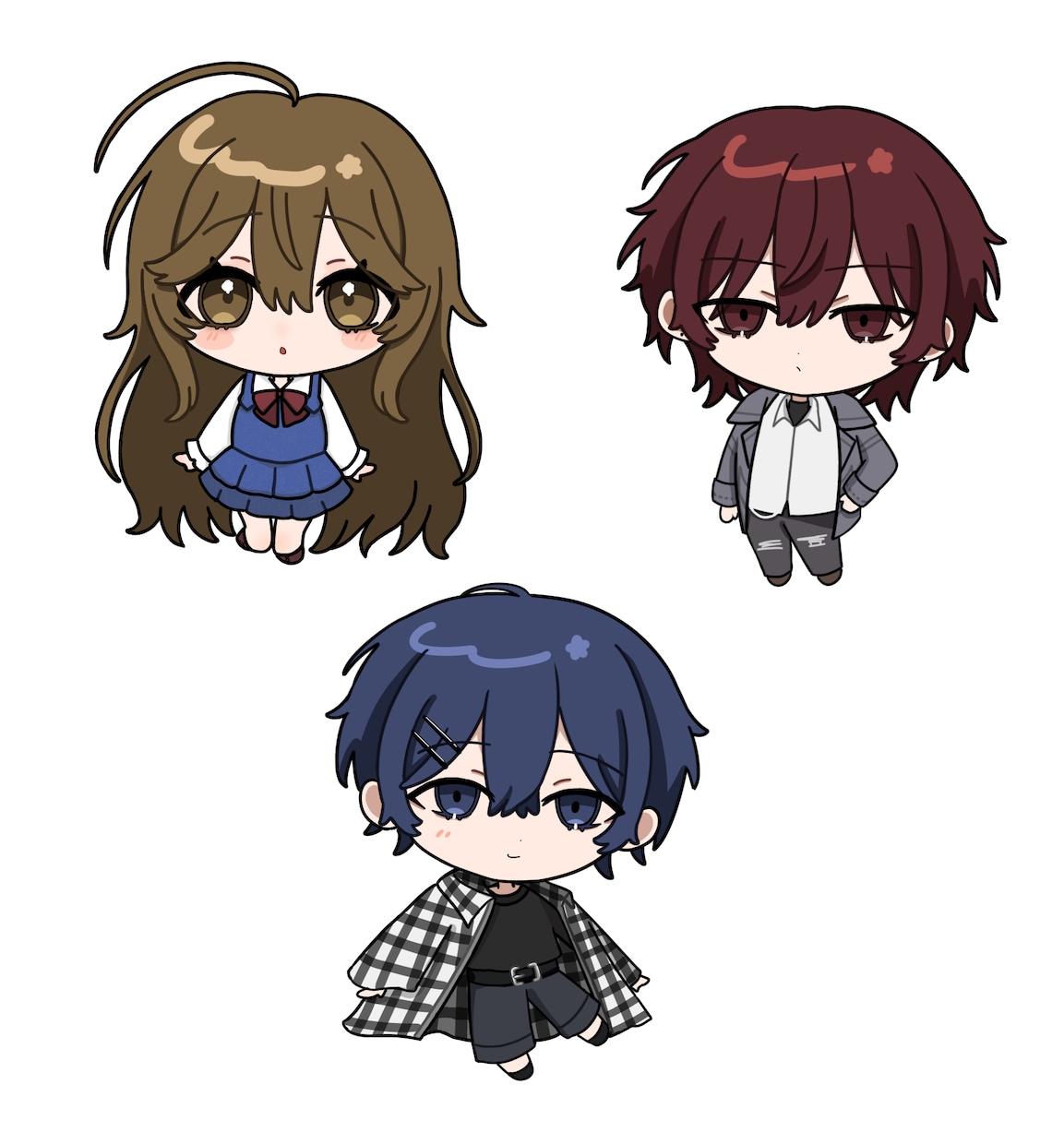 愛おしい！ミニキャラ描きます 商用利用可！グッズ用やアイコンなどに最適です イメージ1