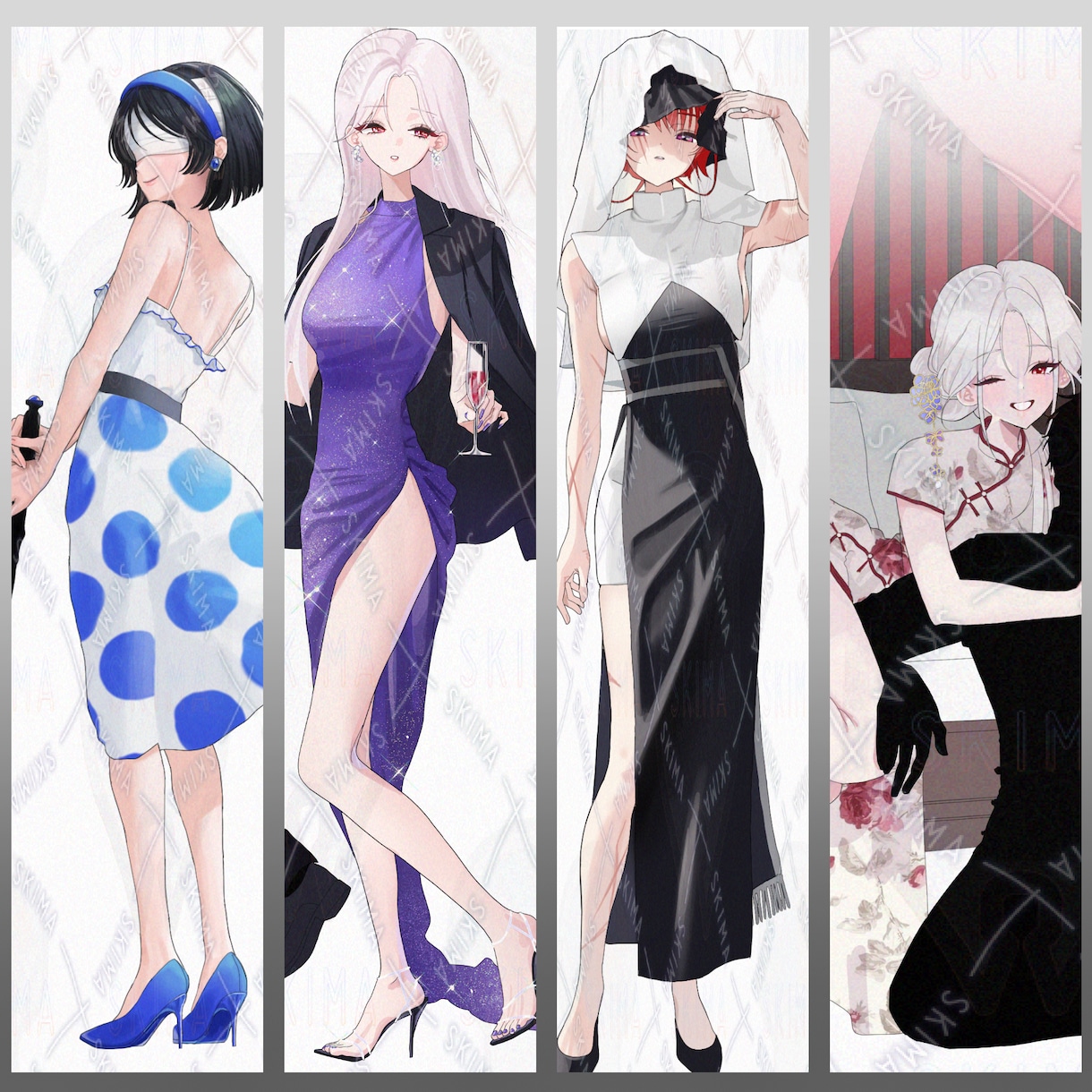 立ち絵【TRPG/配信活動等】を制作いたします 様々なポーズに対応可能です！オプションも豊富！ イメージ6