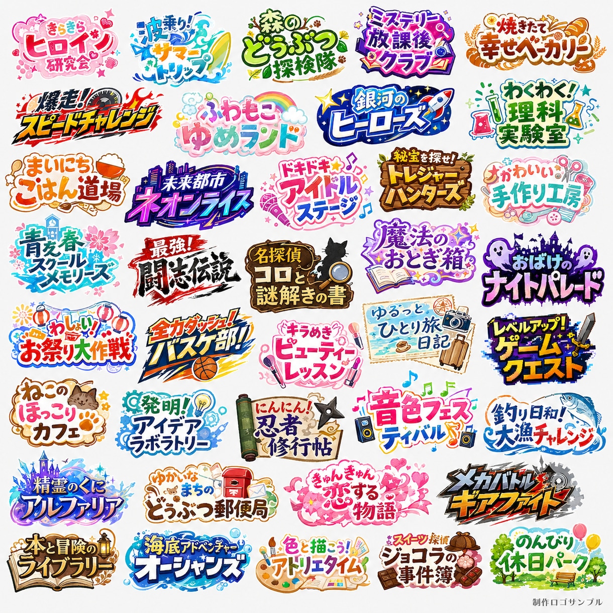 同人誌やゲームのタイトルロゴを制作します 即日〜翌日納品OK！3案提示・修正無制限・透過PNG対応 イメージ2