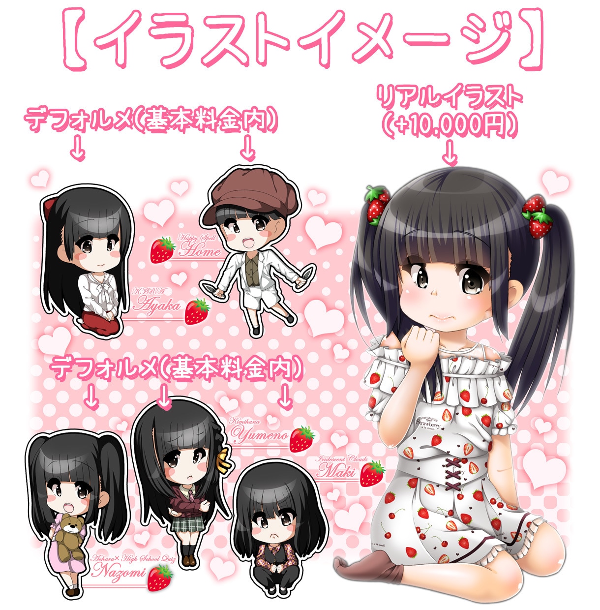 アイドル生誕や卒業等のメセカ・ボードを描きます ギャルゲー風イラストで推しの生誕や卒業を彩りませんか？ イメージ2