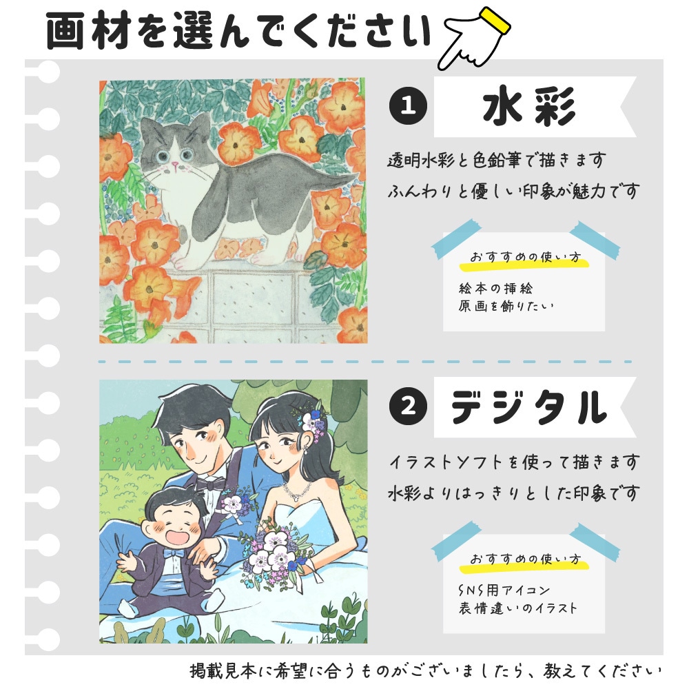 リクエスト対応！温かな雰囲気のイラストを描きます 主に水彩又はデジタルです。お気軽にご相談ください。 イメージ2