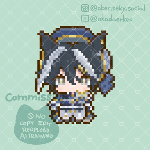 Illustratorでドット絵キャラ作成します 50×50ドットキャラを1250px×1250pxPNG納品 イメージ9