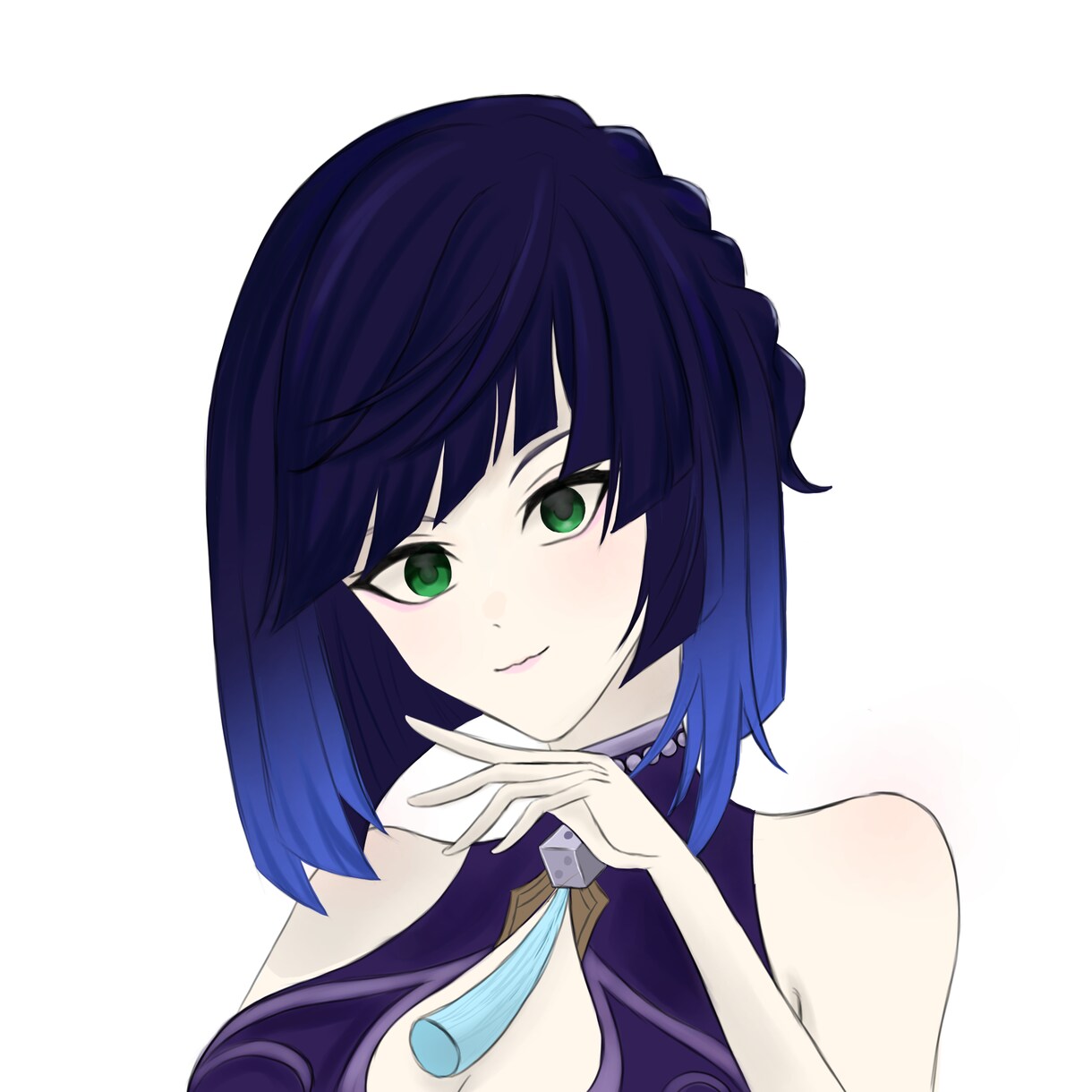 腰上イラスト描きます 髪の毛の繊細で綺麗な塗りが特徴です！ イメージ1