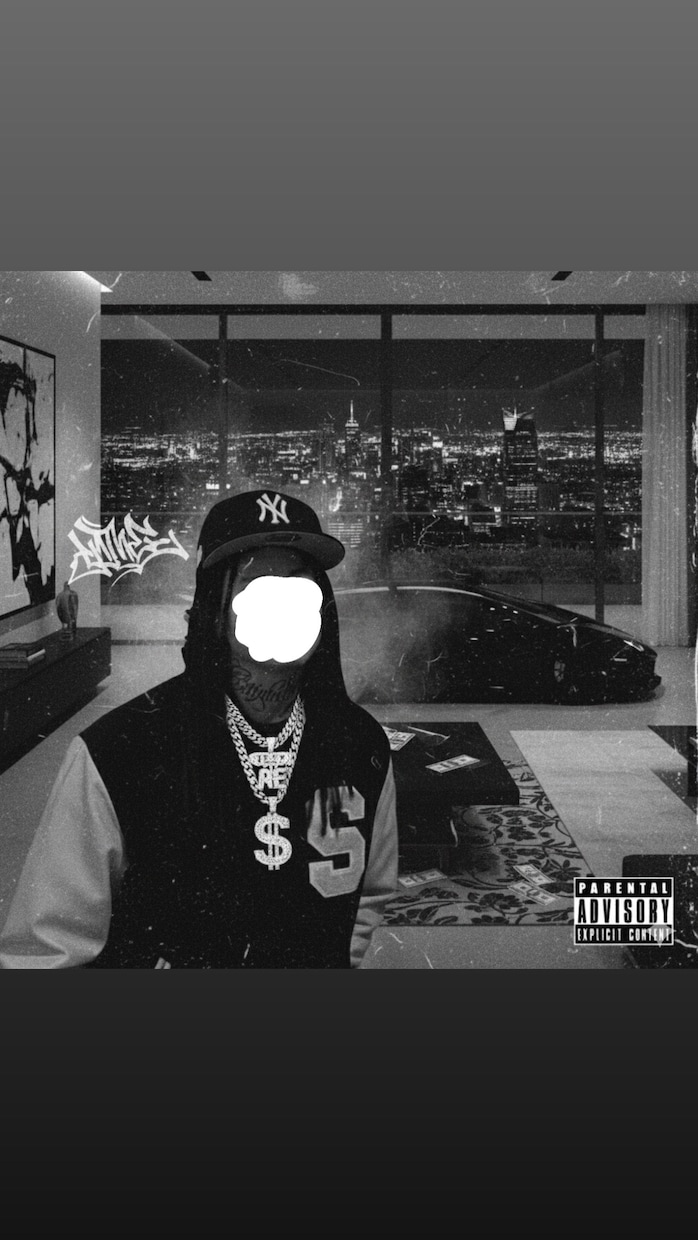 HIPHOP風アルバムアートワークを作成します 依頼主様が写っている写真1枚からアートワークを作成致します。 イメージ1
