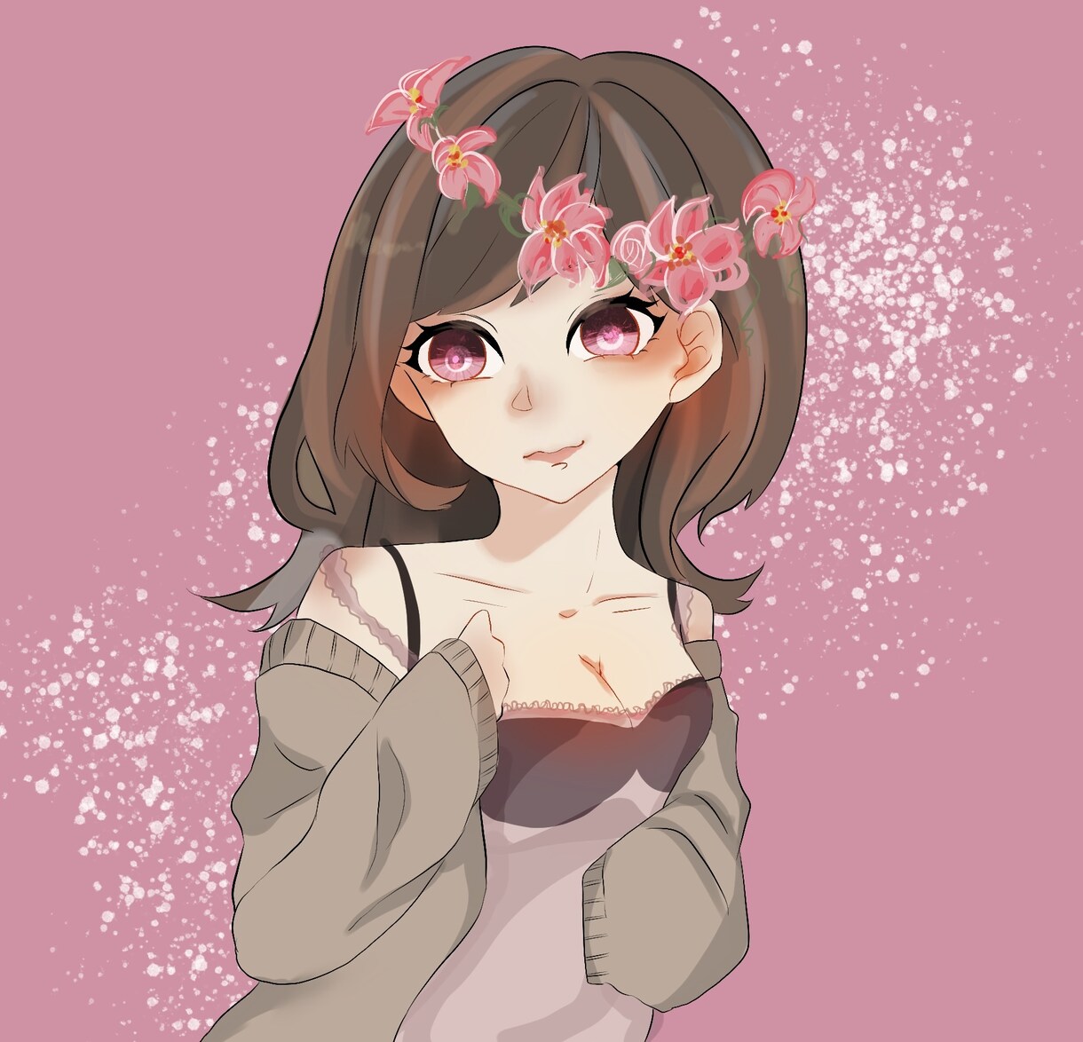 最短翌日SNSアイコン描きます キラキラ可愛いイラスト【夢絵可能】 イメージ1
