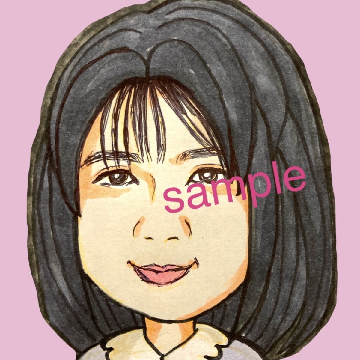 似顔絵アイコンお描きします 写真を元に簡単な似顔絵をお描きします イメージ2