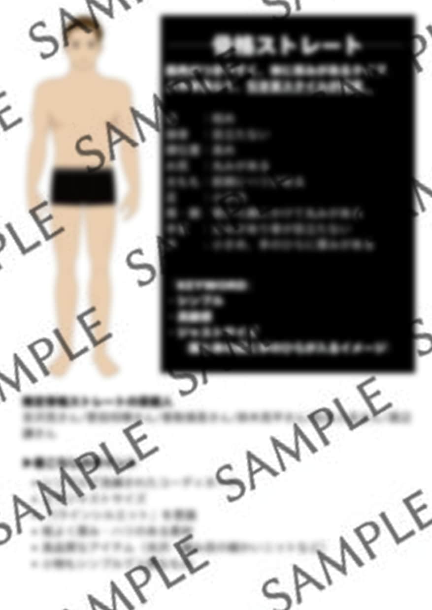 男性用骨格診断資料を販売します 男性に特化！骨格診断で使える資料一式をセットで！ イメージ2