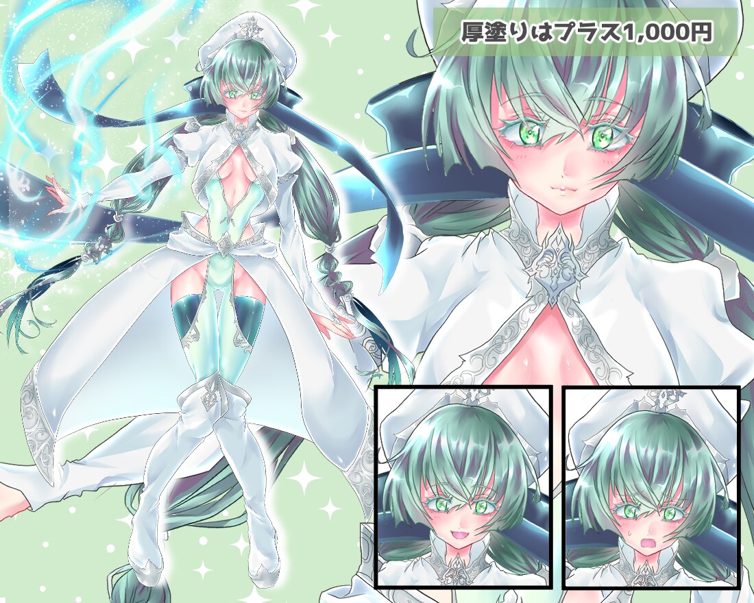 オリジナルデザインアニメ調・厚塗りの立ち絵描きます TRPG・立ち絵・配信・ゲームに使える！カラフル衣装デザイン イメージ6