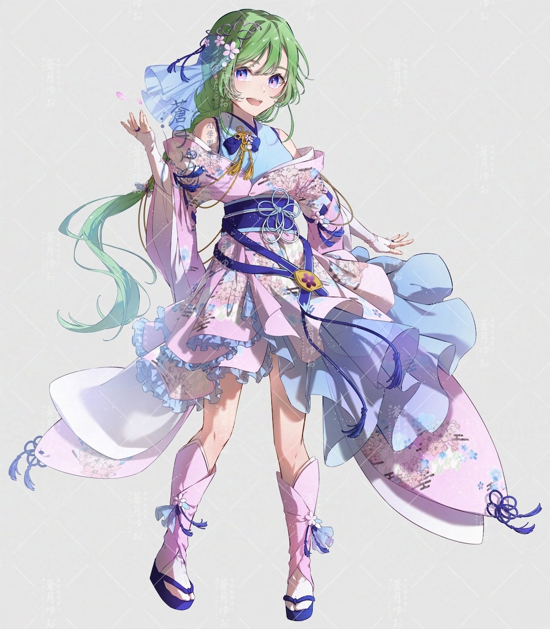 和風な一枚絵、アイコン、サムネ、キャラデザ描きます 綺麗、儚さのある絵に仕上げます イメージ10