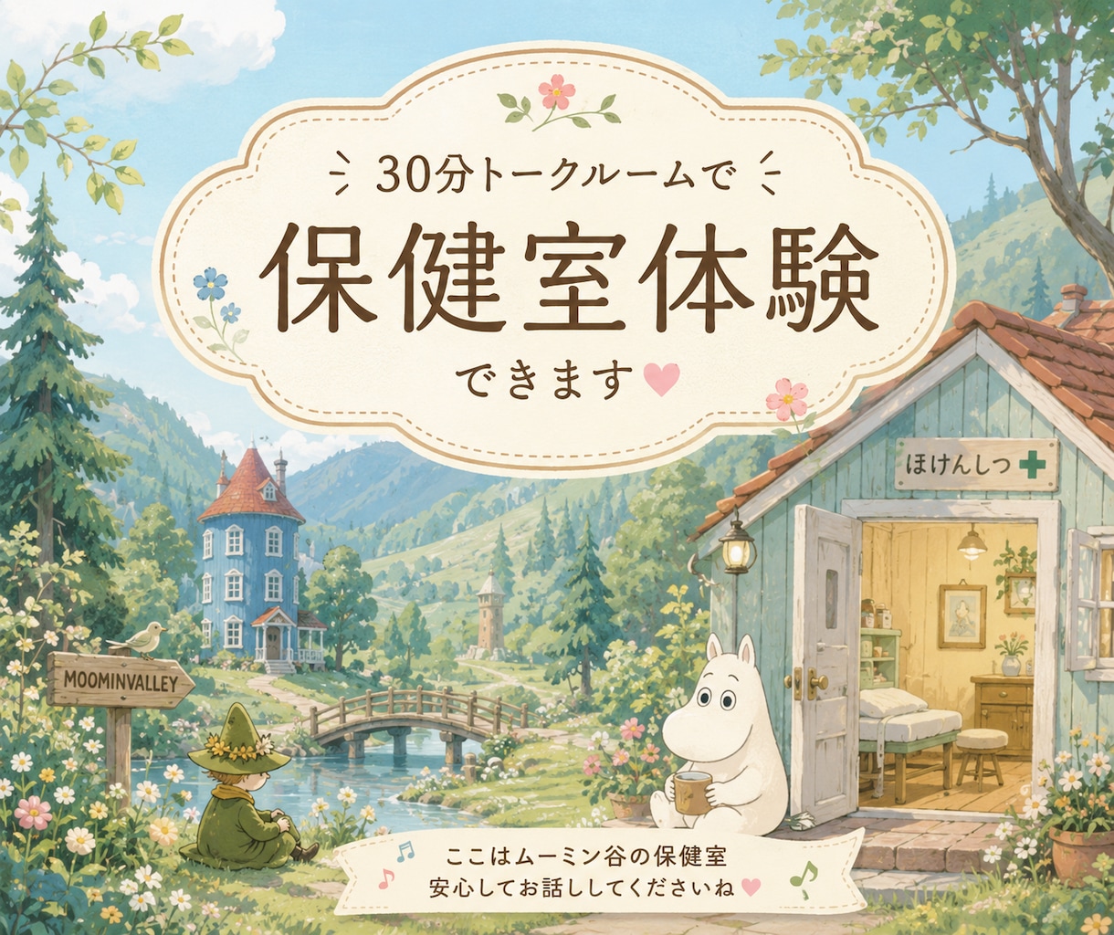 養護教諭があなたの悩みを受け止めます 現役保健室の先生があなたのお話をお聞きします。 イメージ1