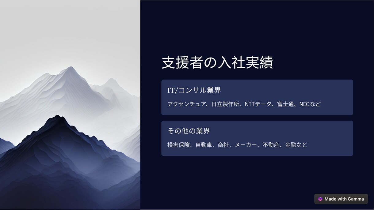 IT/コンサル業界に関する就活/転職支援を行います 新卒:最大手SIer→転職:外資コンサルの経験があります！ イメージ6