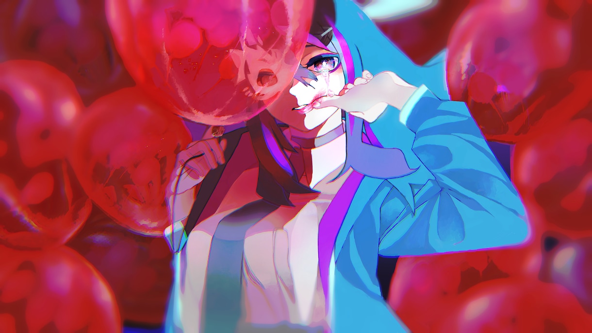 歌ってみた動画等のイラスト描きます 空気感の伝わるイラストを目指します イメージ5