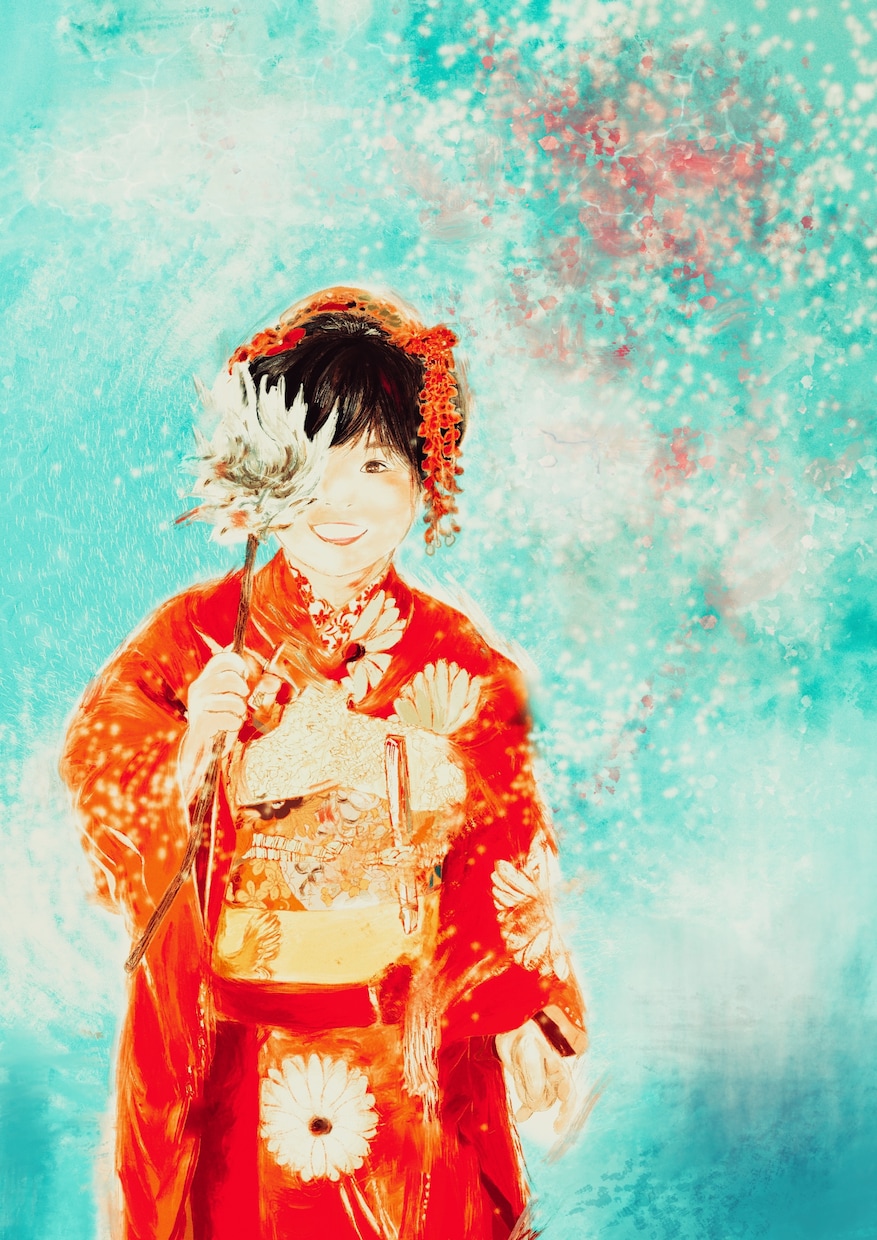 写真とは一味違う◎オシャレな似顔絵描きます ◎お気に入り写真を元に◎簡単オーダーメイド◎プレゼントにも◎ イメージ1