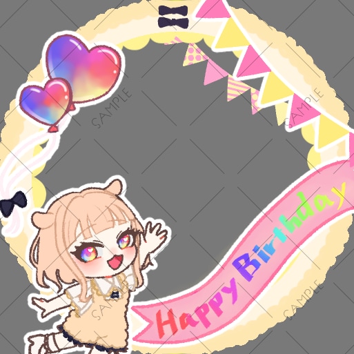 ミニキャラ付きアイコンリング描きます 世界に1つしかないアイコンリングを貴方だけのデザインに イメージ2