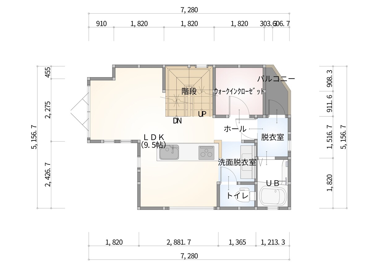 間取り図CAD図面化(トレース)・データ化致します ARCHITREND|木造戸建て住宅 イメージ2