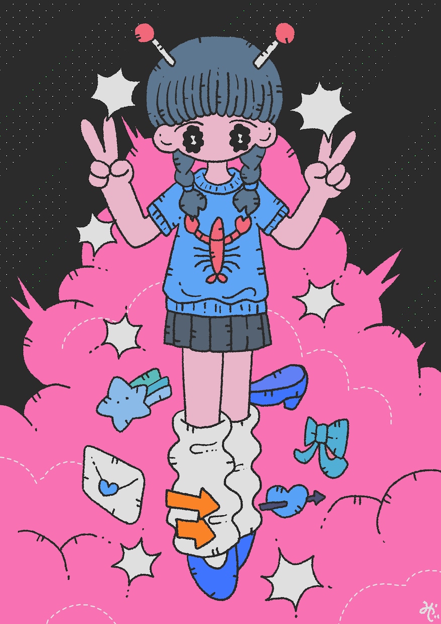マットでレトロ、どこか不思議なイラストを描きます シュールで個性的な世界観を描くのが得意なイラストレーター。 イメージ3