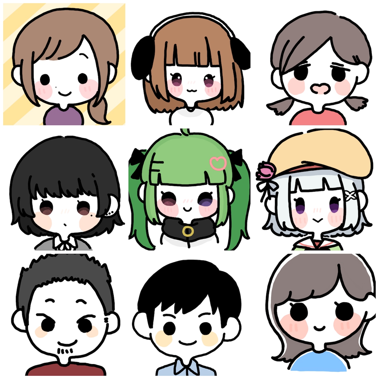 ブロガーさん向け！くっきり可愛いアイコン作ります ブログとSNSを統一させたい方向けのアイコンです◎ イメージ2