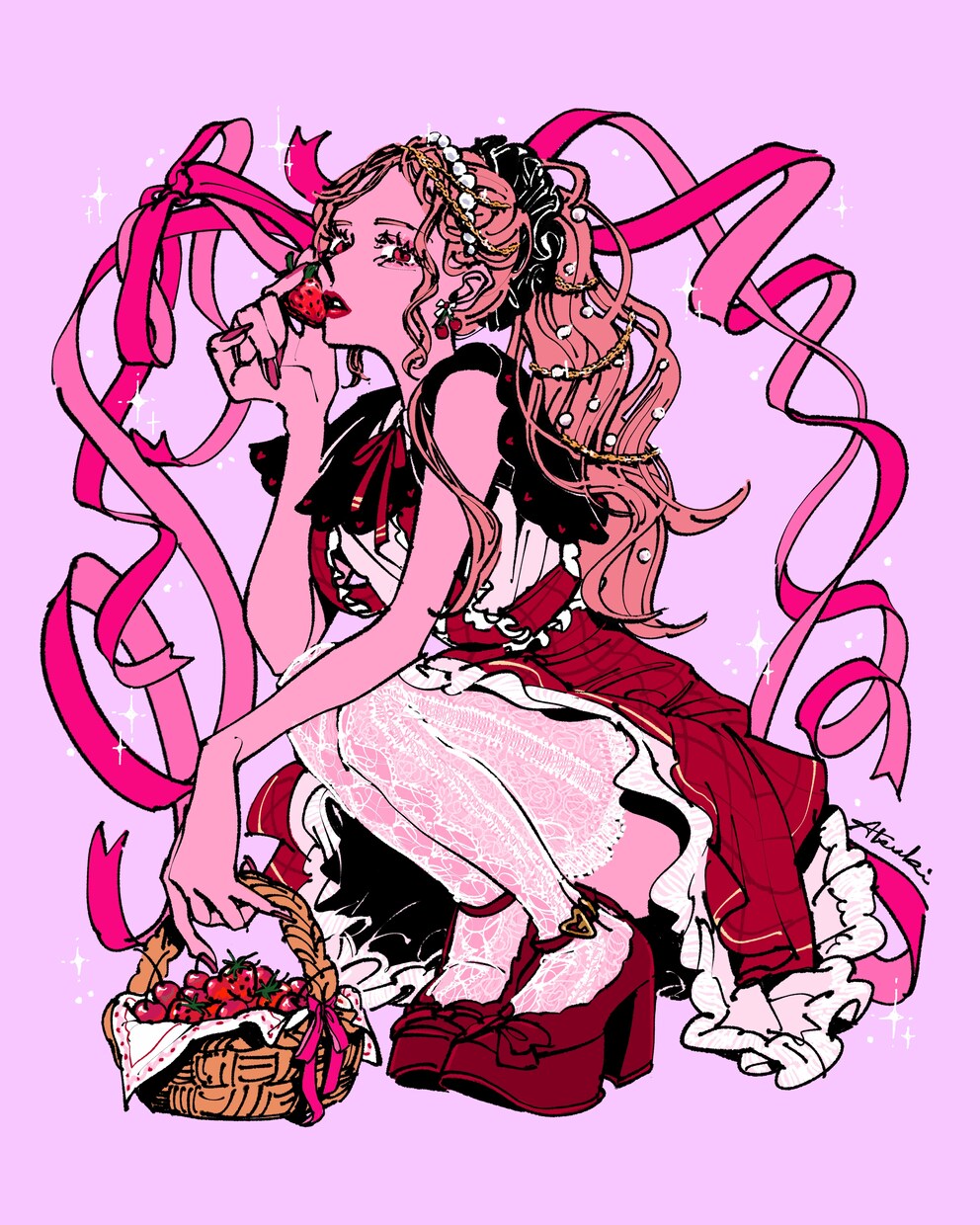 魅力たっぷり思わず目を惹くイラスト作成いたします 強めでセクシーな女の子を得意とします イメージ1