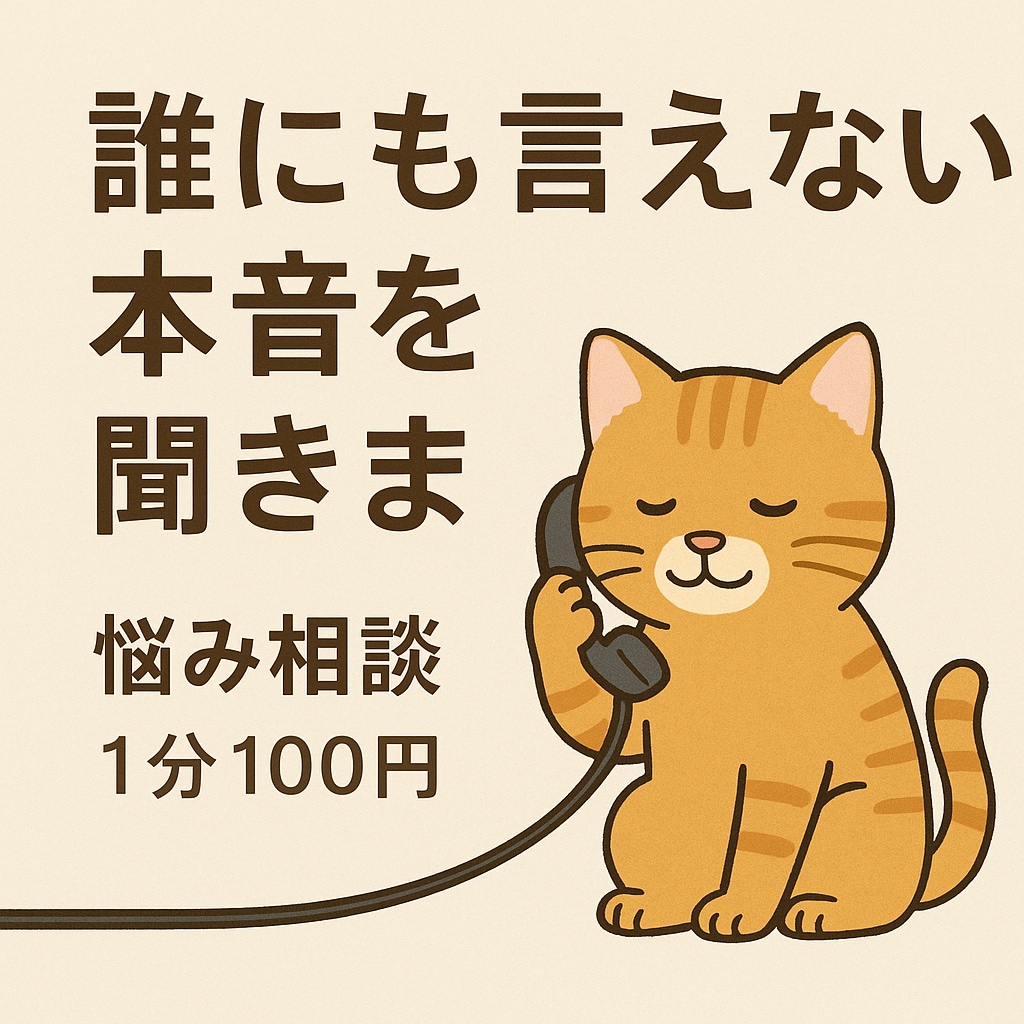 折れそうな心を支えます 心の中のモヤモヤを安心して話せる場所です イメージ1