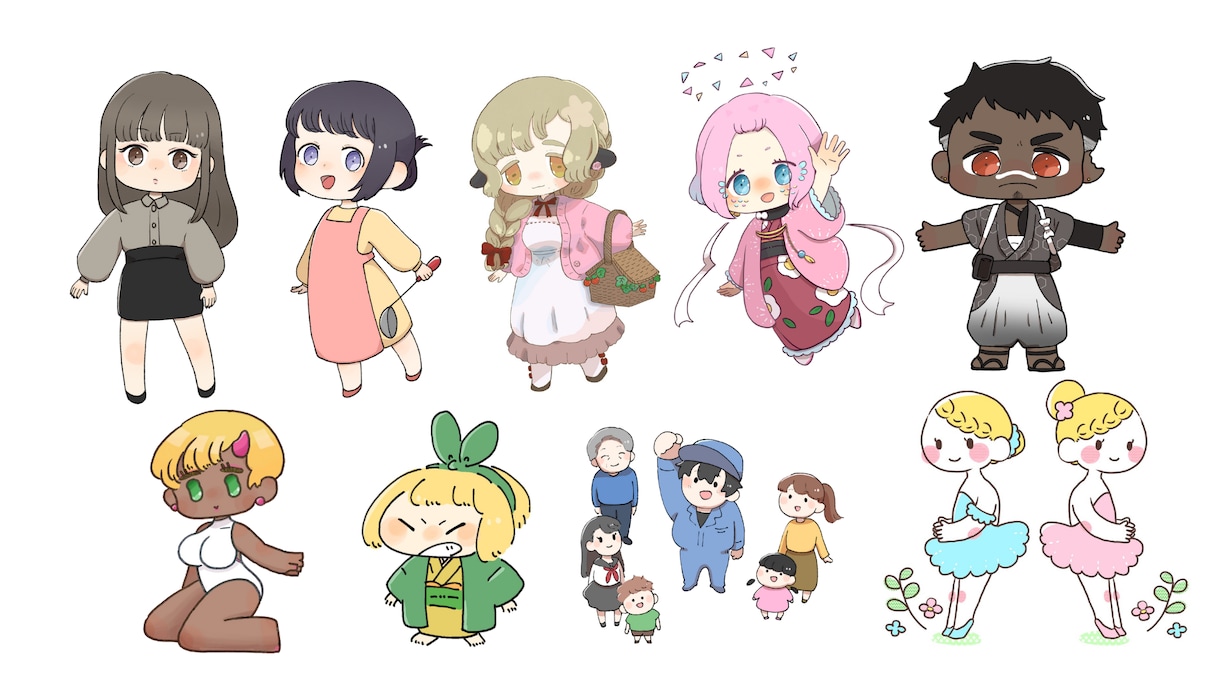 デフォルメイラスト制作します 可愛くてキャッチーなSDイラスト イメージ2