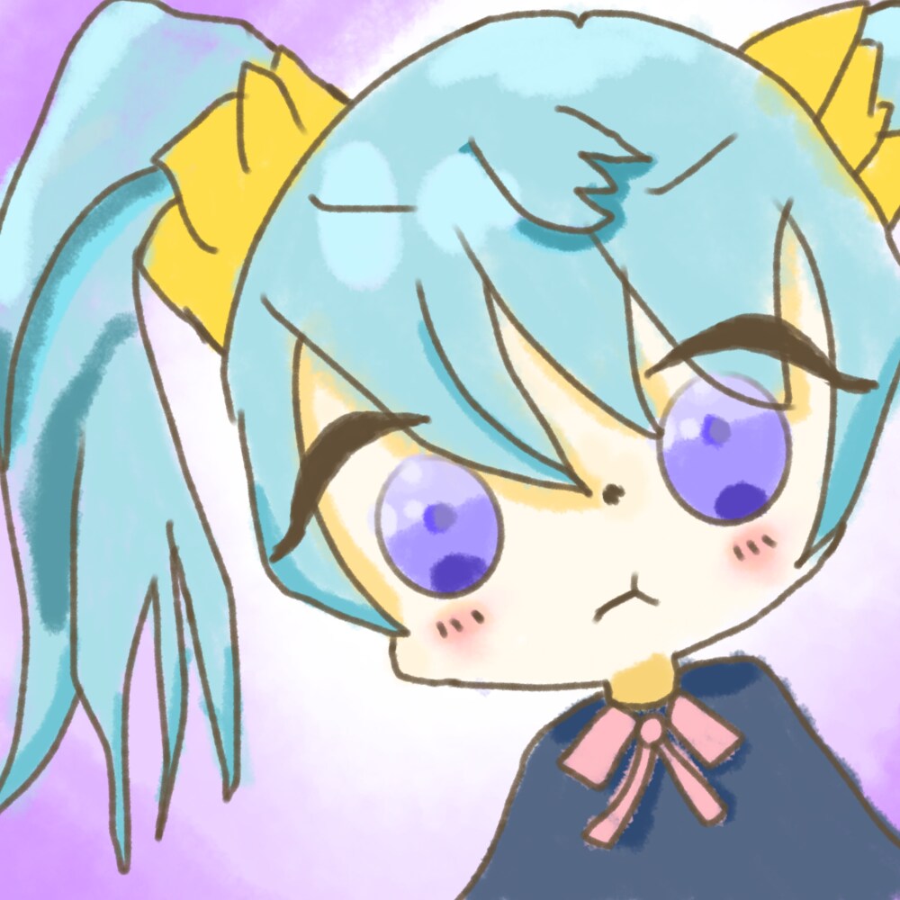 ミニキャラを作成します 水色をイメージして描きました！ イメージ2