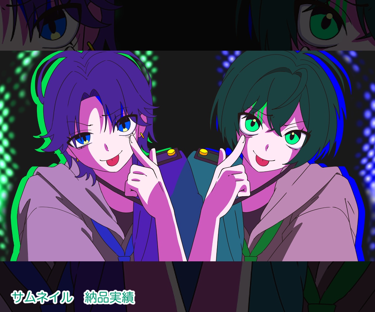 歌ってみたサムネイルイラスト描きます 歌みた動画のサムネイルおまかせください！ イメージ8