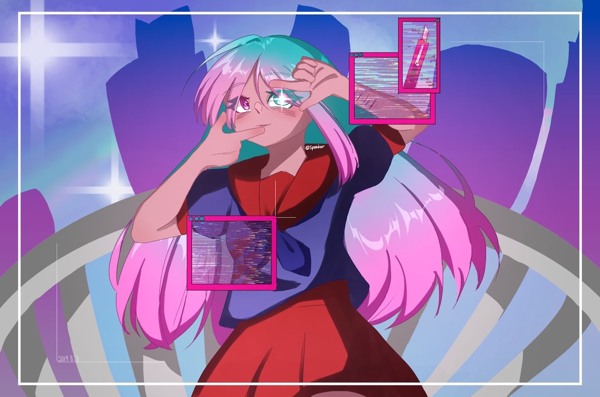 デジタルイラスト作成承ります 可愛らしい表情と色で個性的なキャラクターを描きます☺️ イメージ1