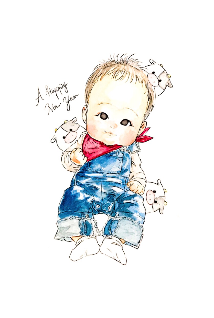 こどもの可愛い似顔絵描きます こどものほっこりかわいい水彩画似顔絵 イメージ7