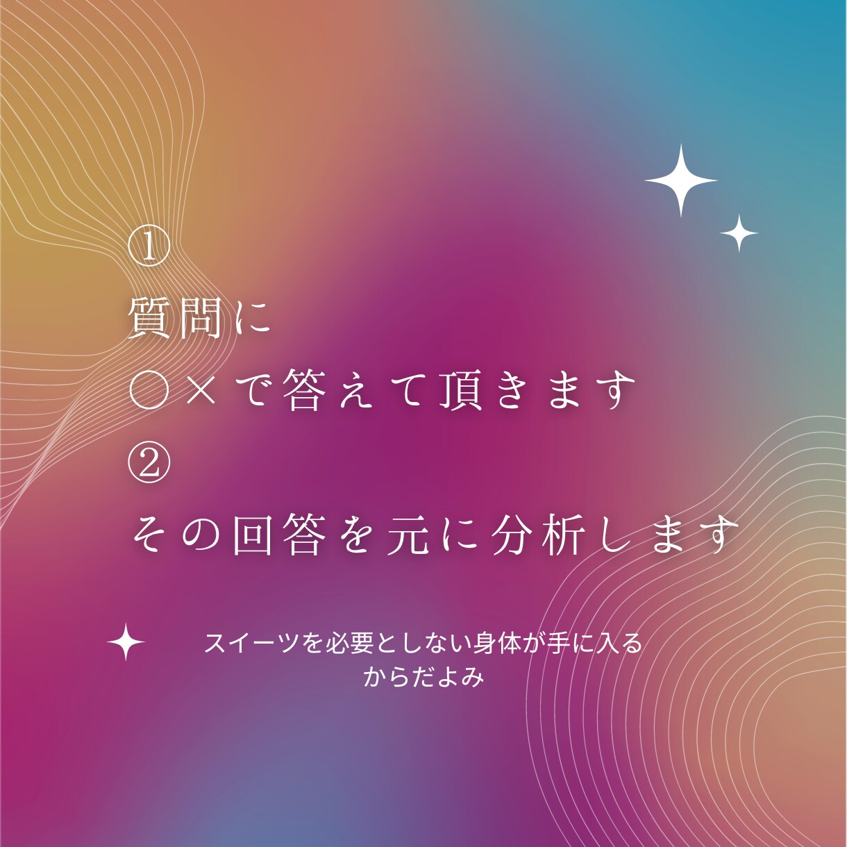 あなたの身体を、占いの様に鑑定します ボディメイク方法…たくさん存在しすぎて選択できない あなたへ イメージ3