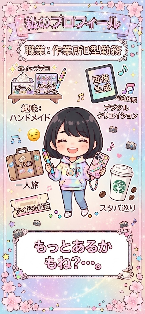 趣味、推し活チャット作ります 一ヶ月、チャット仕放題、5000円、1日あたり１66円、破格 イメージ1