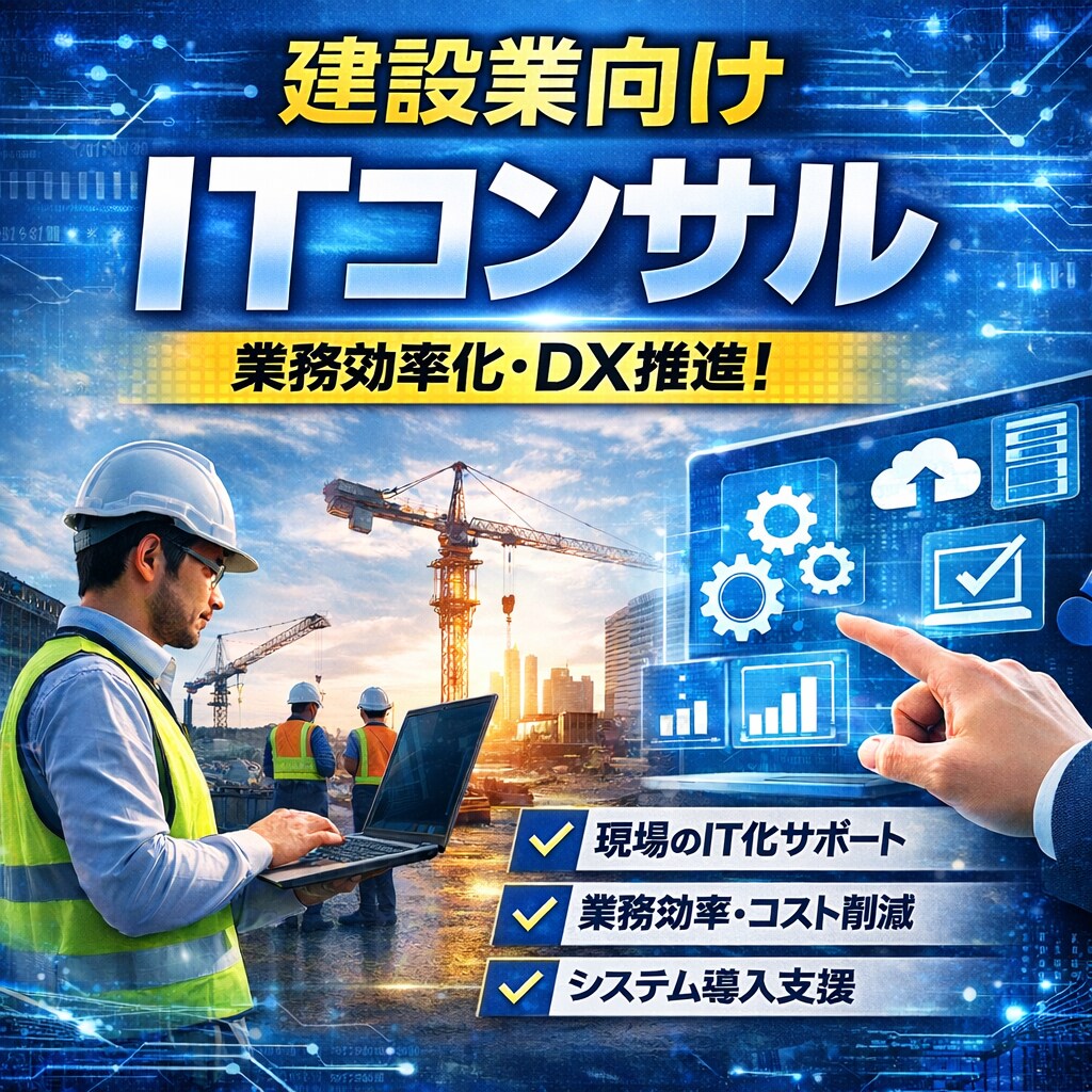 建設業向け IT活用の壁打ち相談に乗ります 建設業特化のIT営業がIT導入を営業目線でアドバイス イメージ1