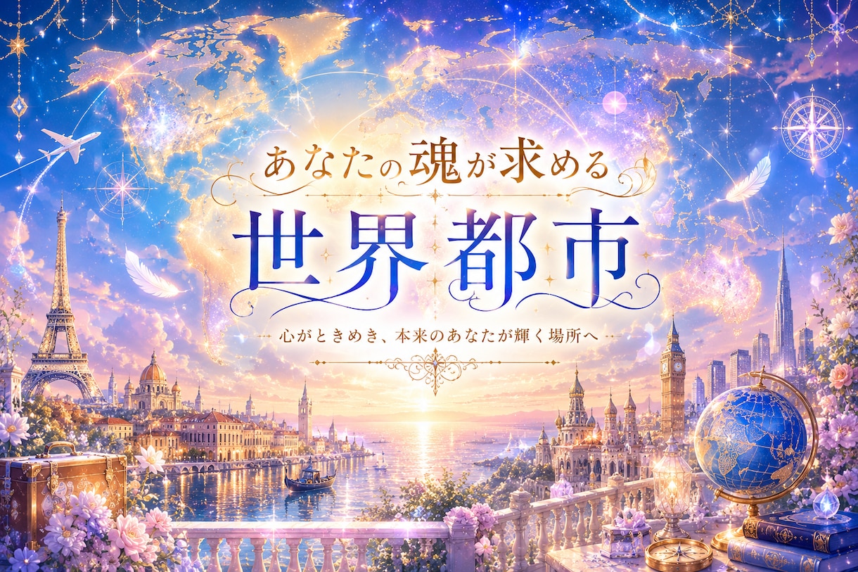 あなた魂に合う世界都市を教えます あなたの魂はパリジャン？ ロンドンっ子？ それとも……？ イメージ1